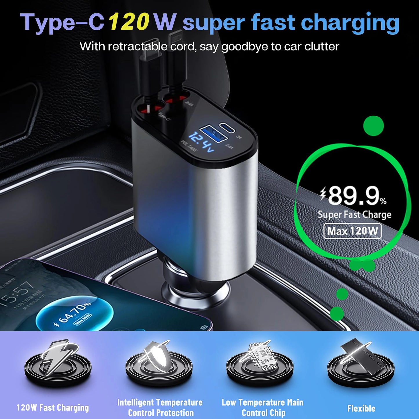 AutoVolt 4-in-1 -Autolader