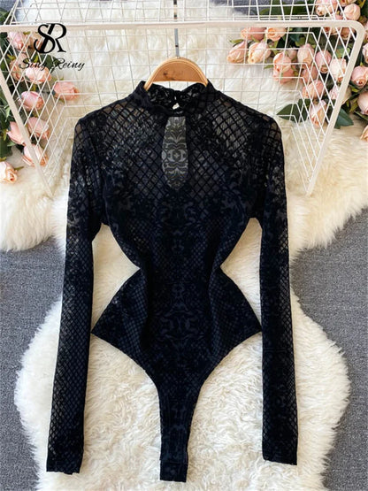 Velvet Slim Playsuits