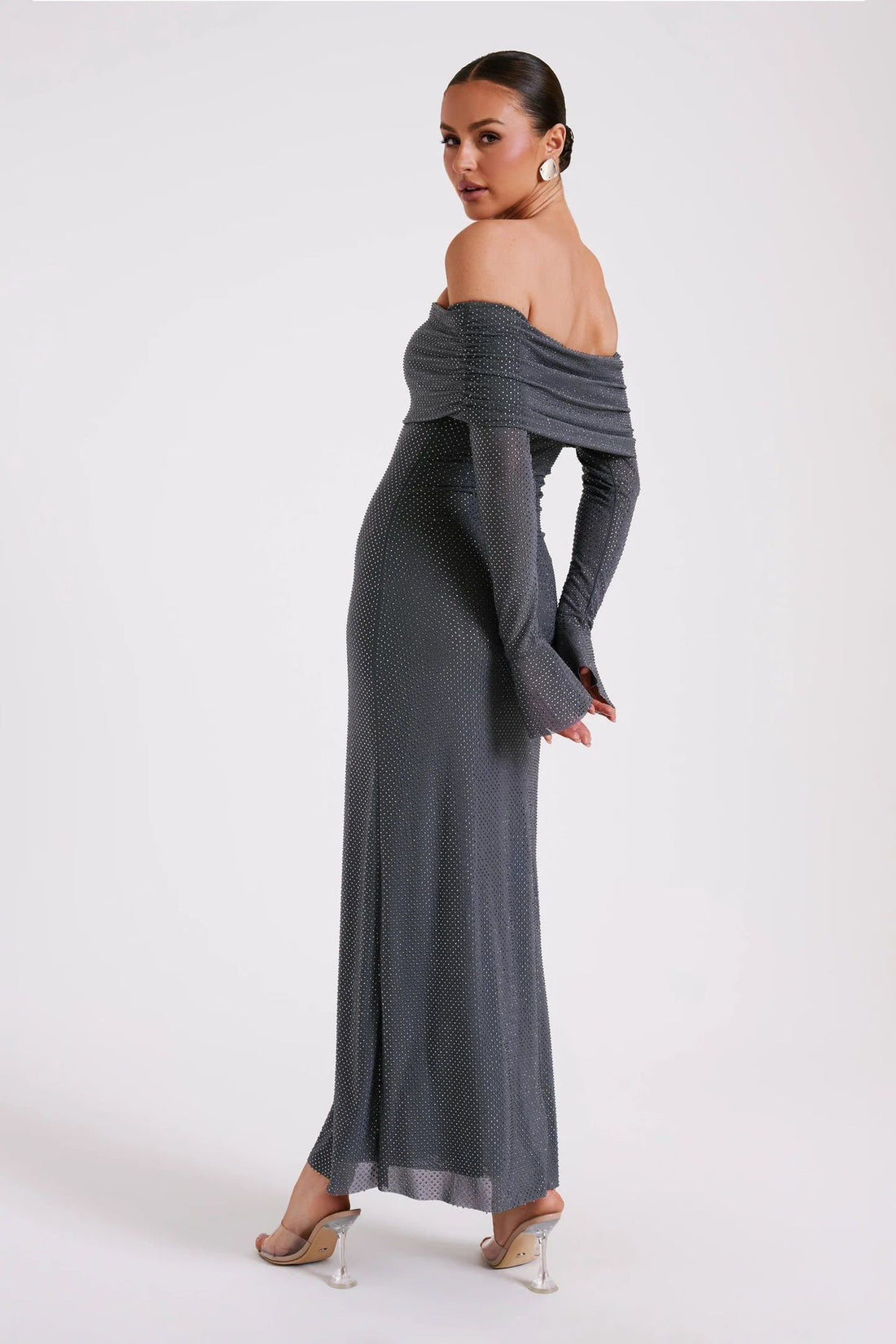 DazzlingDream- Maxi-jurk met blote schouder