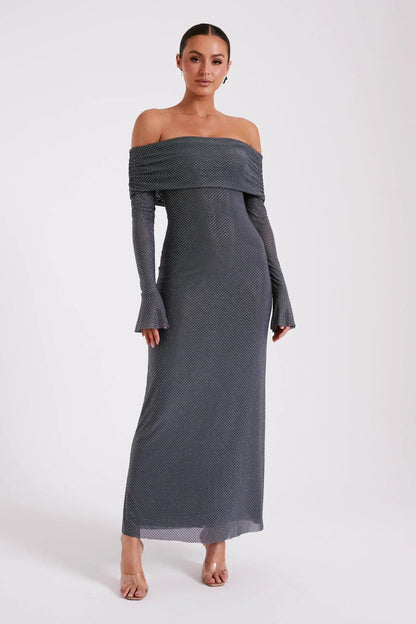 DazzlingDream- Maxi-jurk met blote schouder
