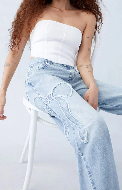 OldSchoolWide- De Jeans met Strik